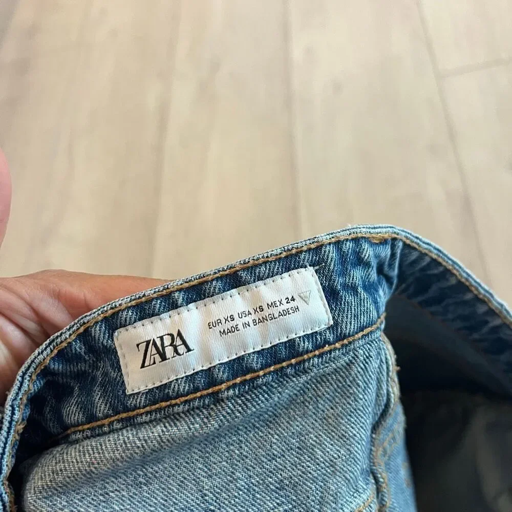 Zara women’s demin mini skirt size xs - Picture 5 of 5